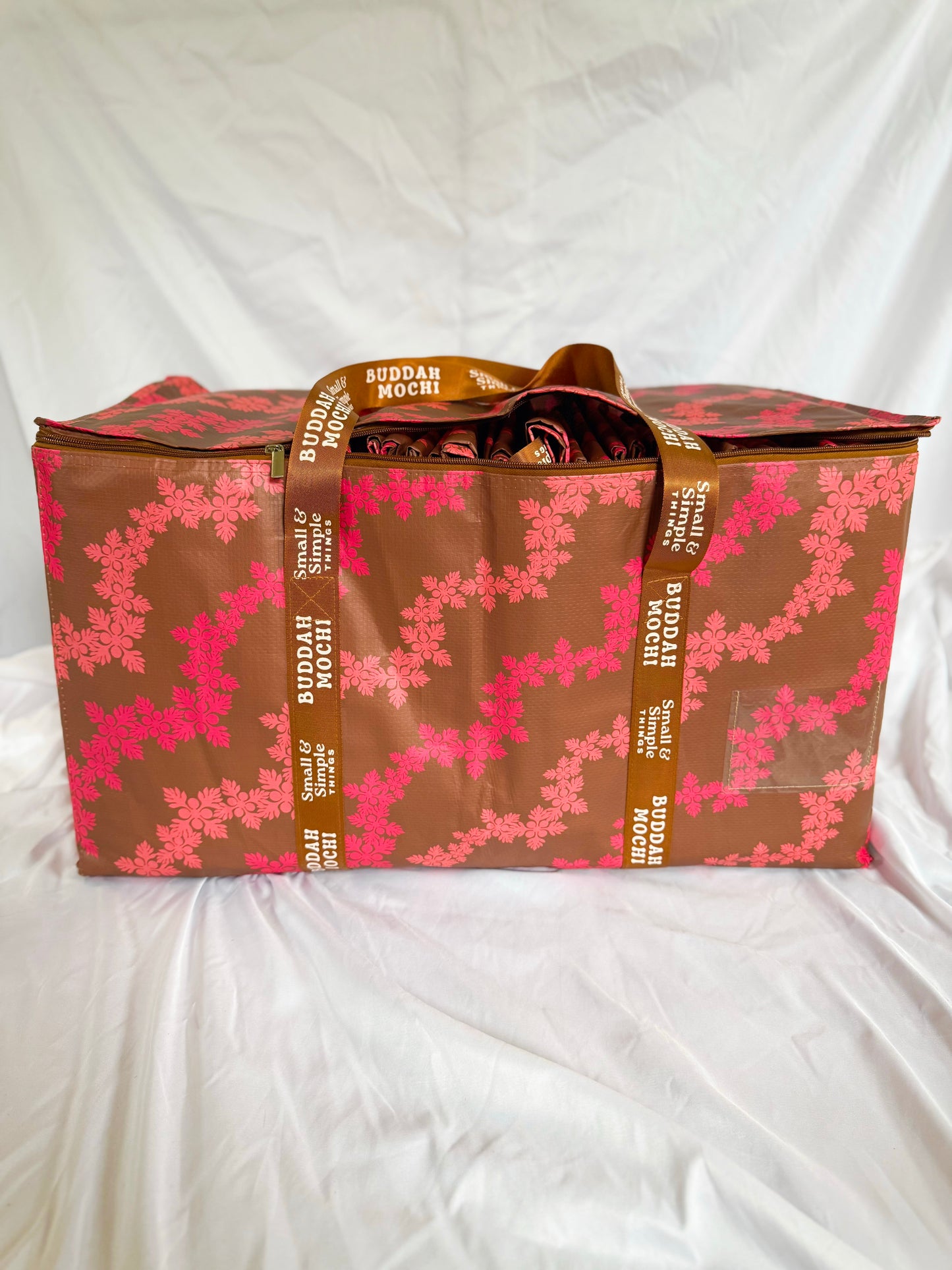Large zippered lei kuiki bombucha bag