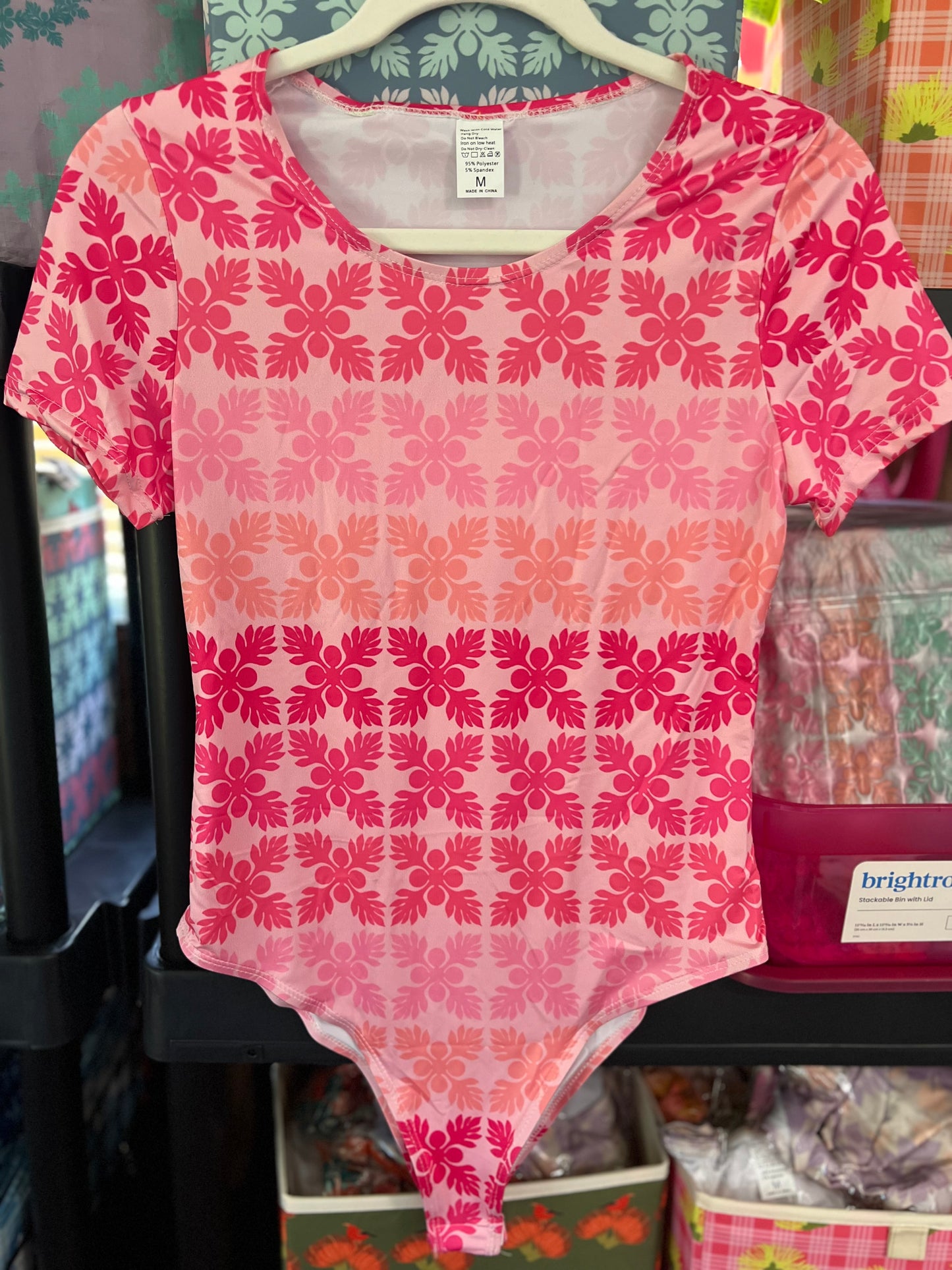 Pink Kuiki bodysuit