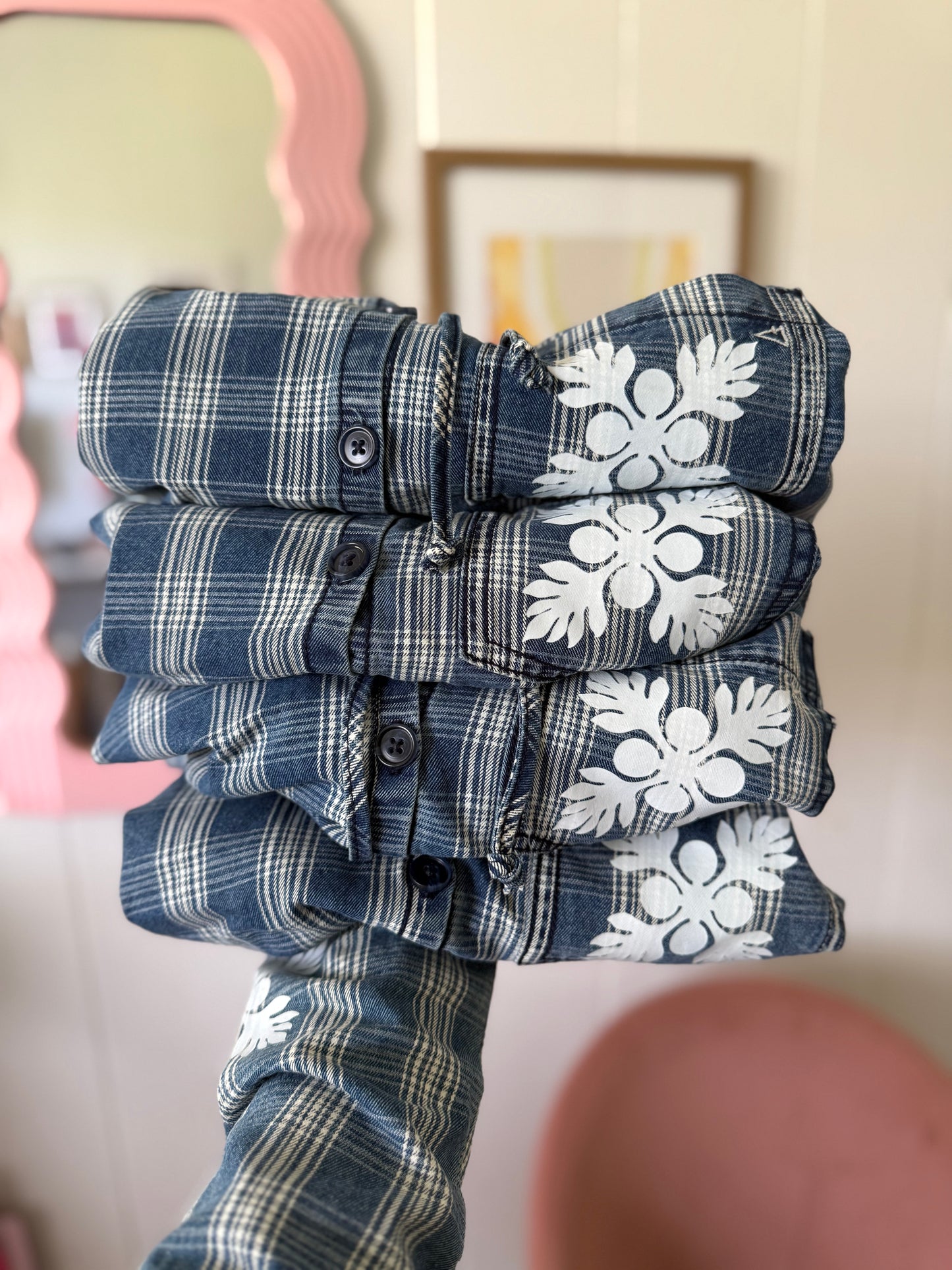 Denim cropped hoodie restock