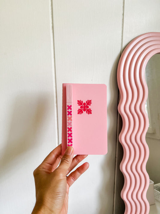 Pink mini notebook set