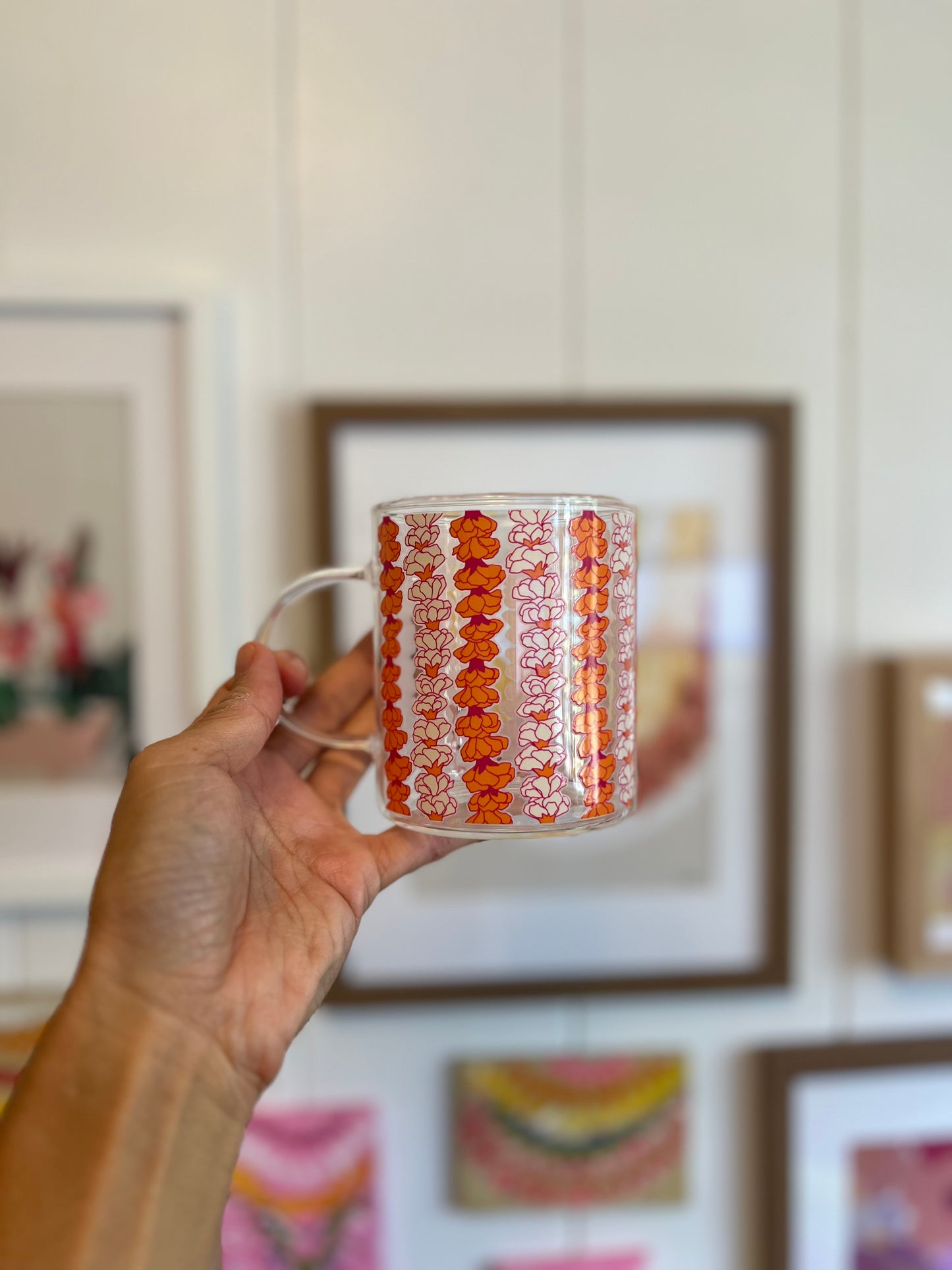 Carnation lei mug x Haylee Watson Studio