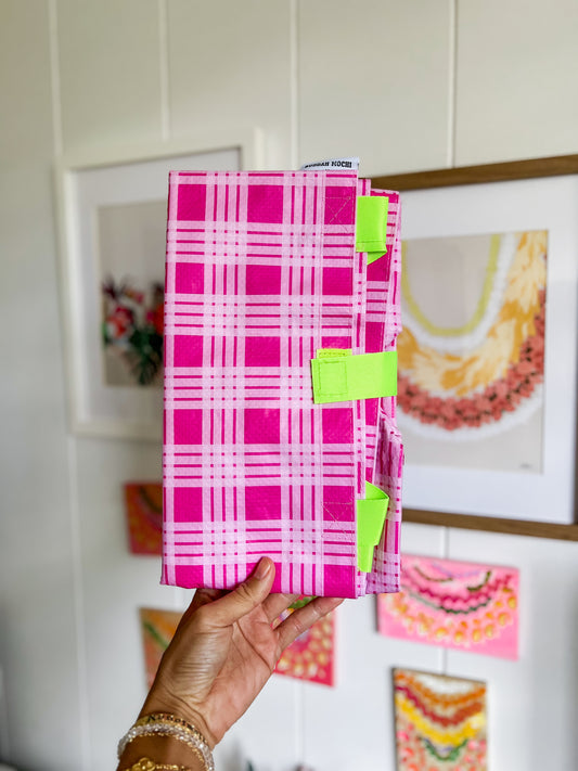 Neon pink palaka Bombucha