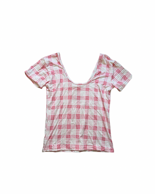 Light pink palaka top