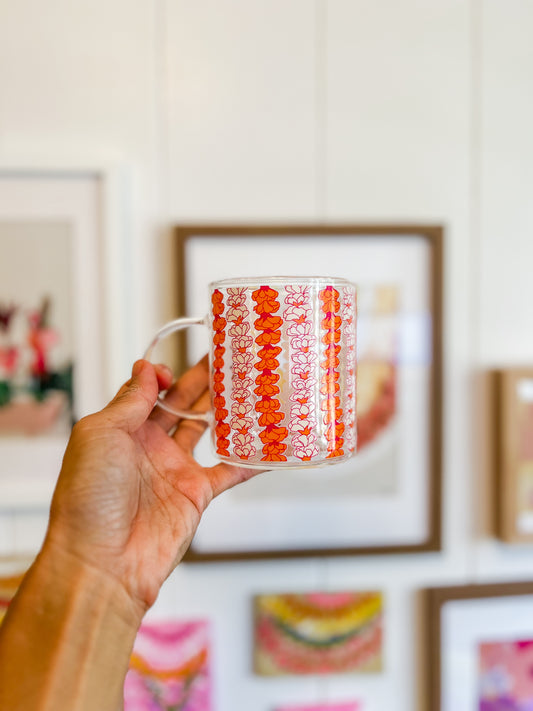 Carnation lei mug x Haylee Watson Studio