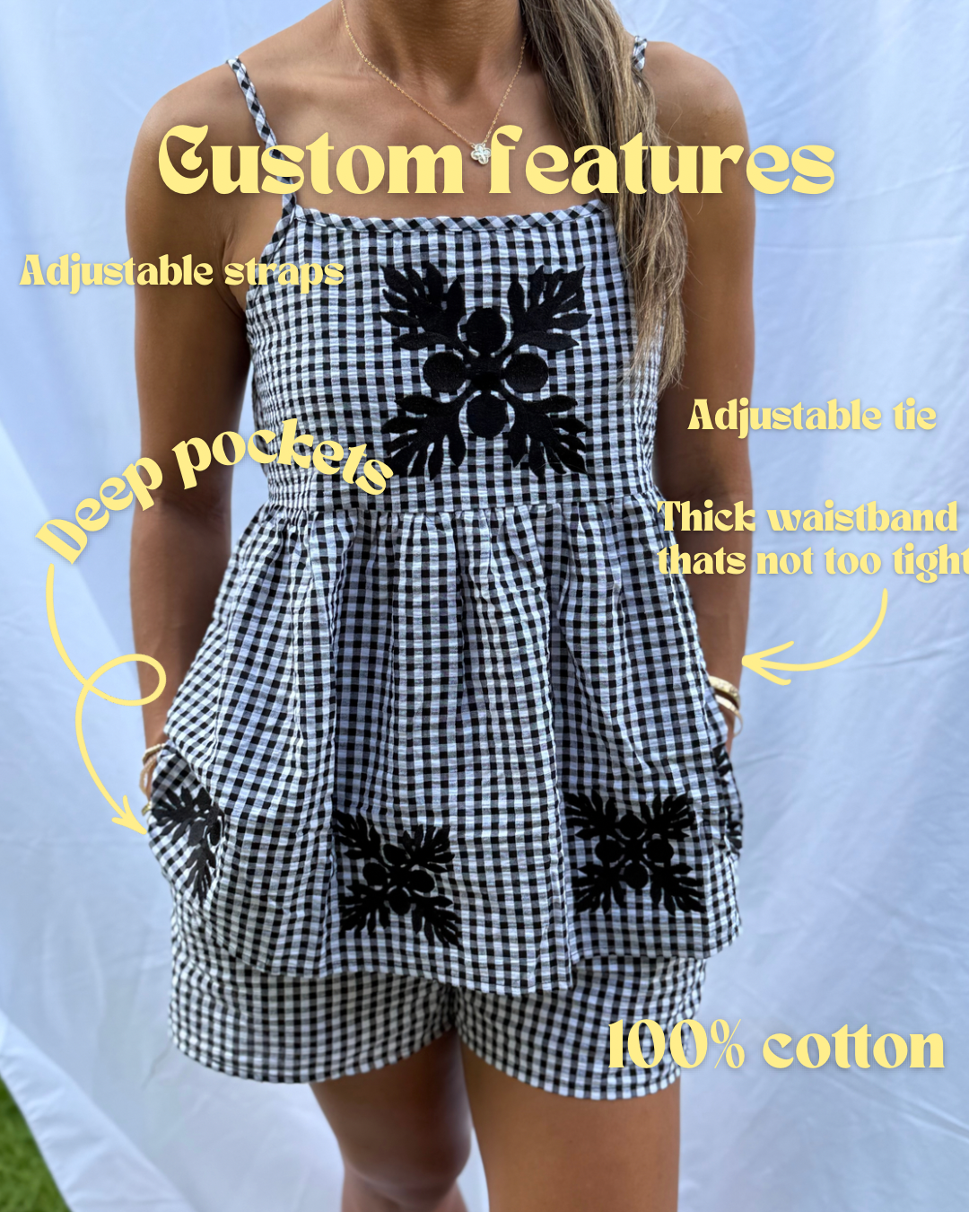 Gingham Kuiki Set