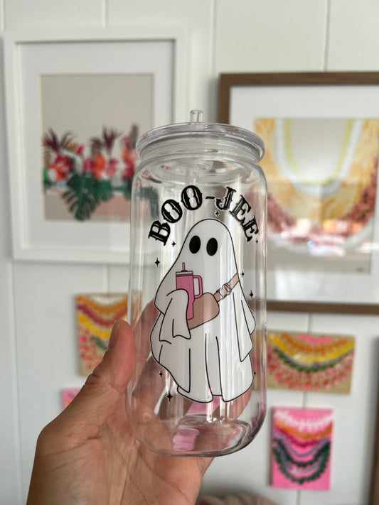 Boo-jee ghost plastic tumbler