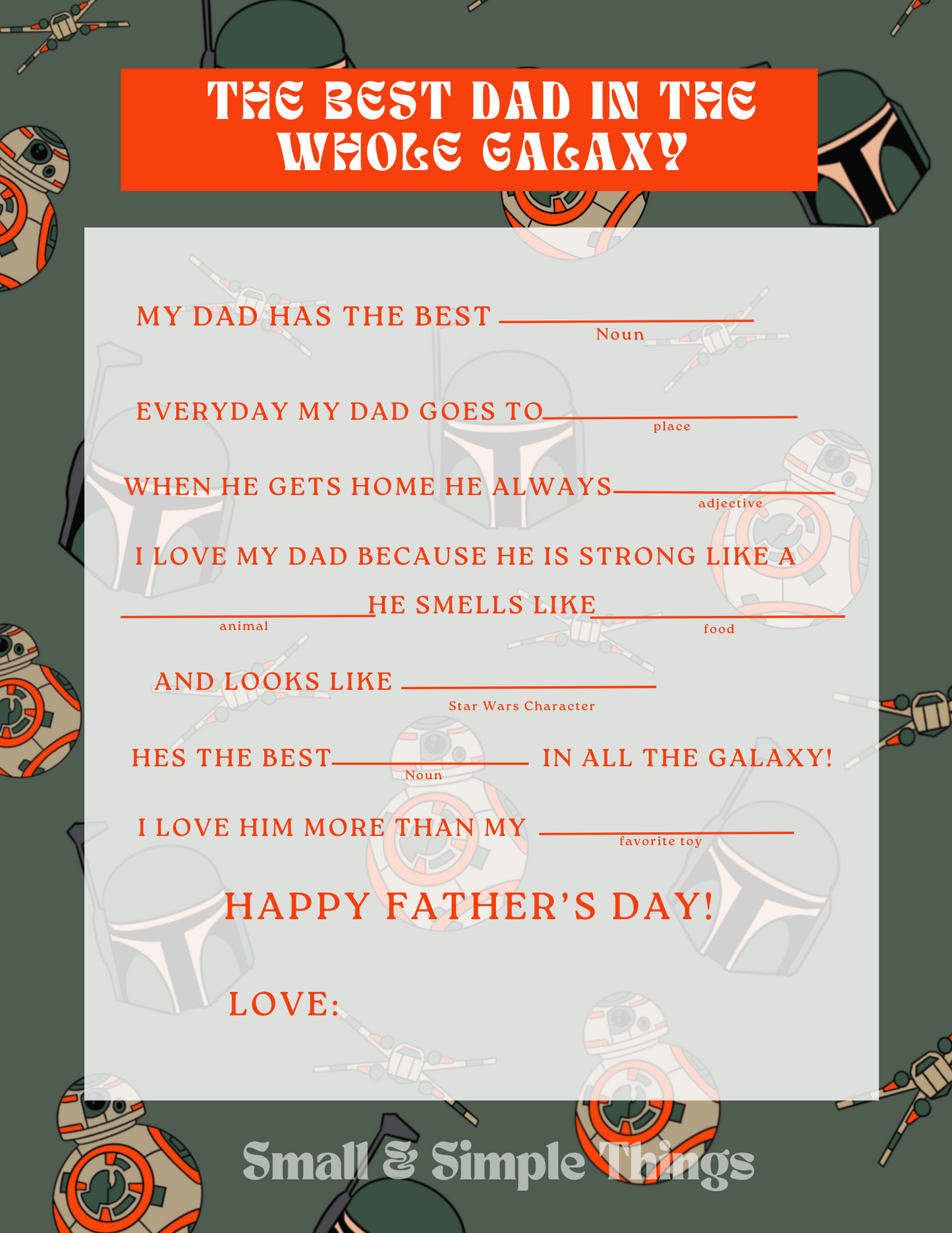 Galaxy Fathers Day downloadables