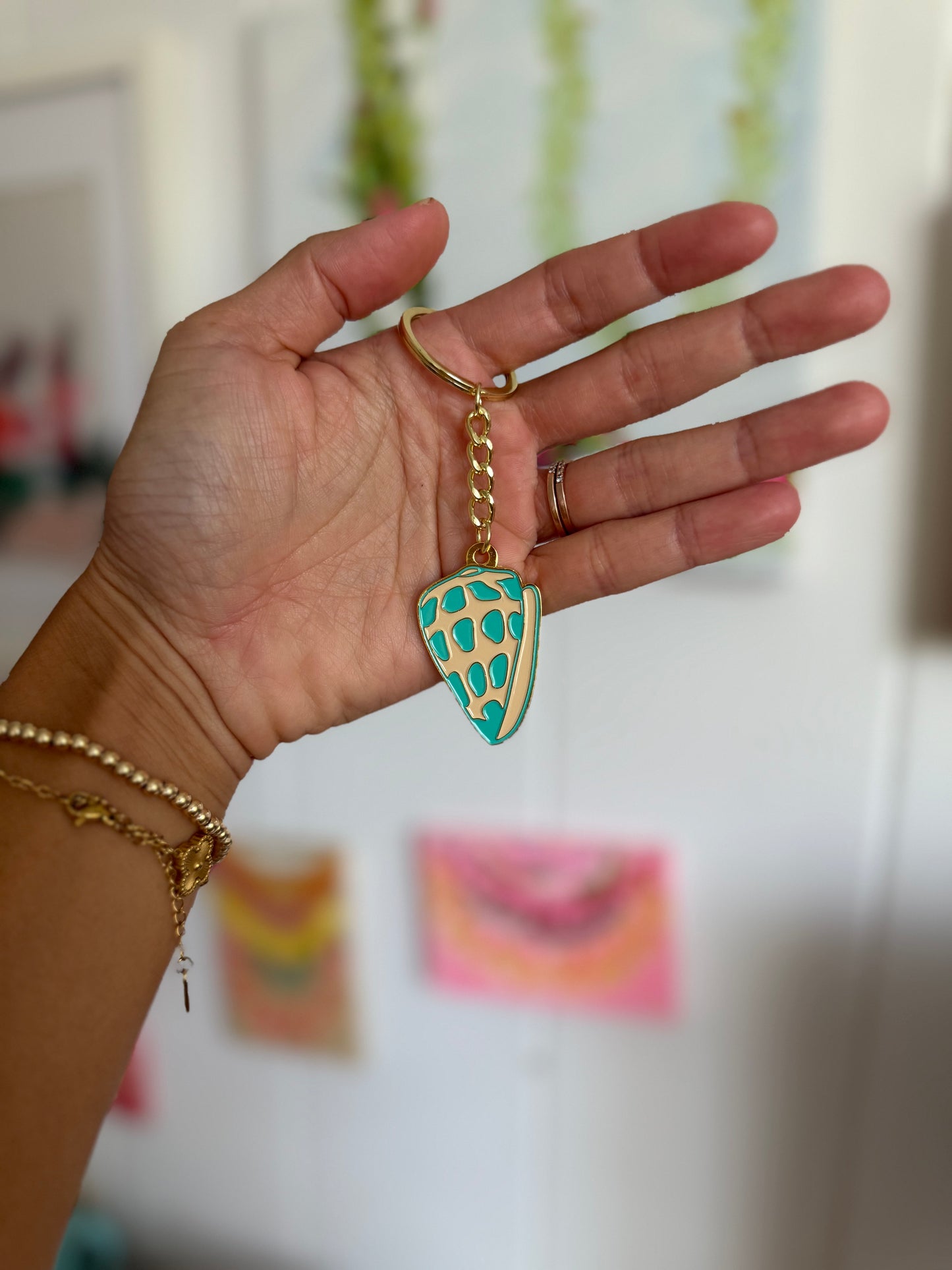 Hebrew cone keychain