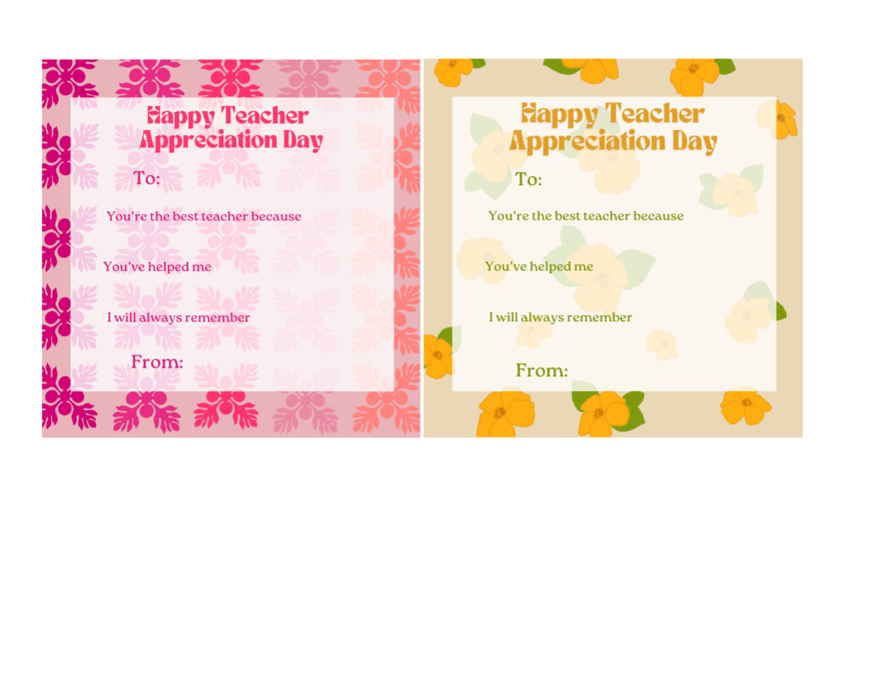 Fillable teacher appreciation card (free digital download)