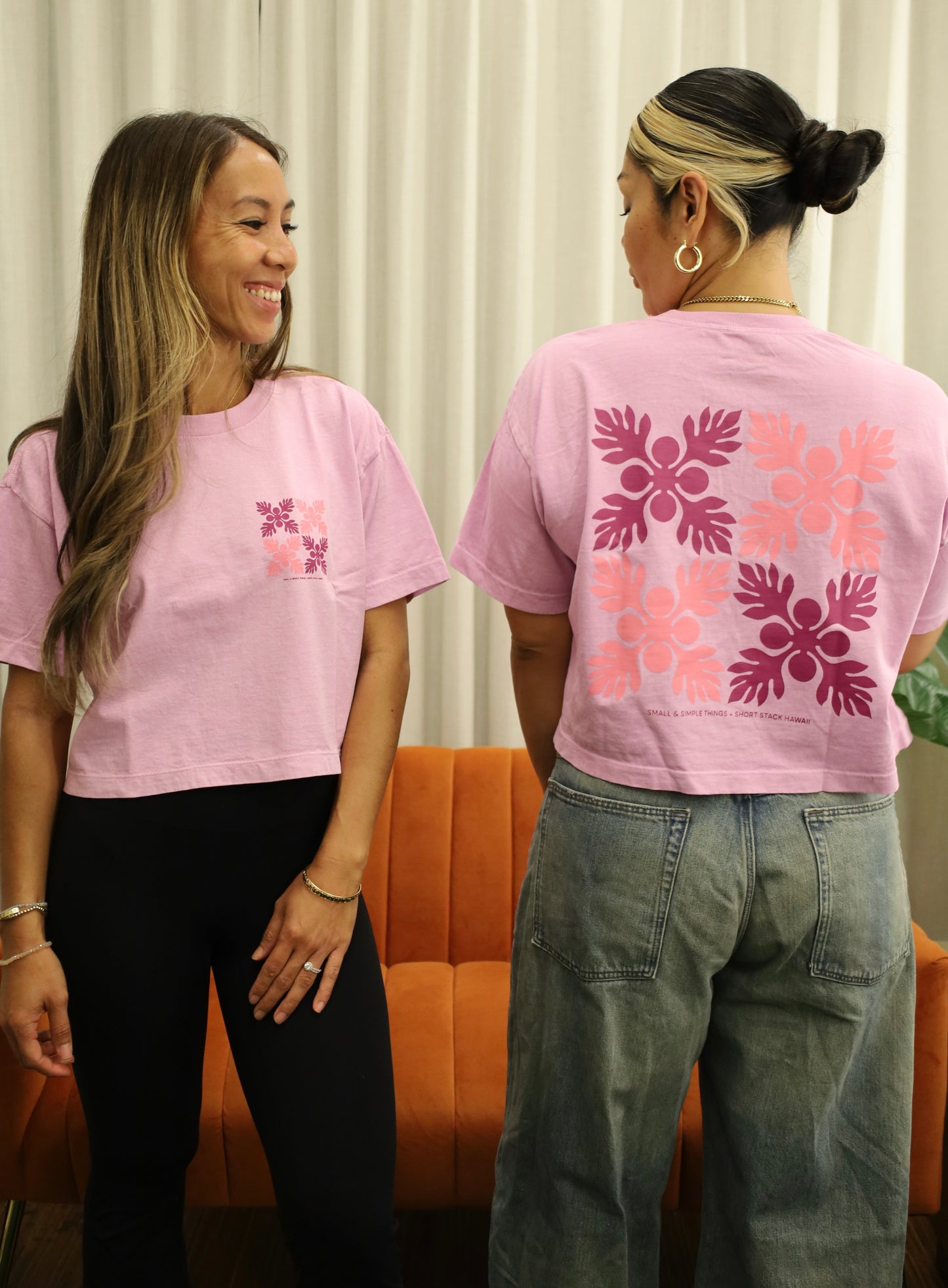 Short stack collab crop tee