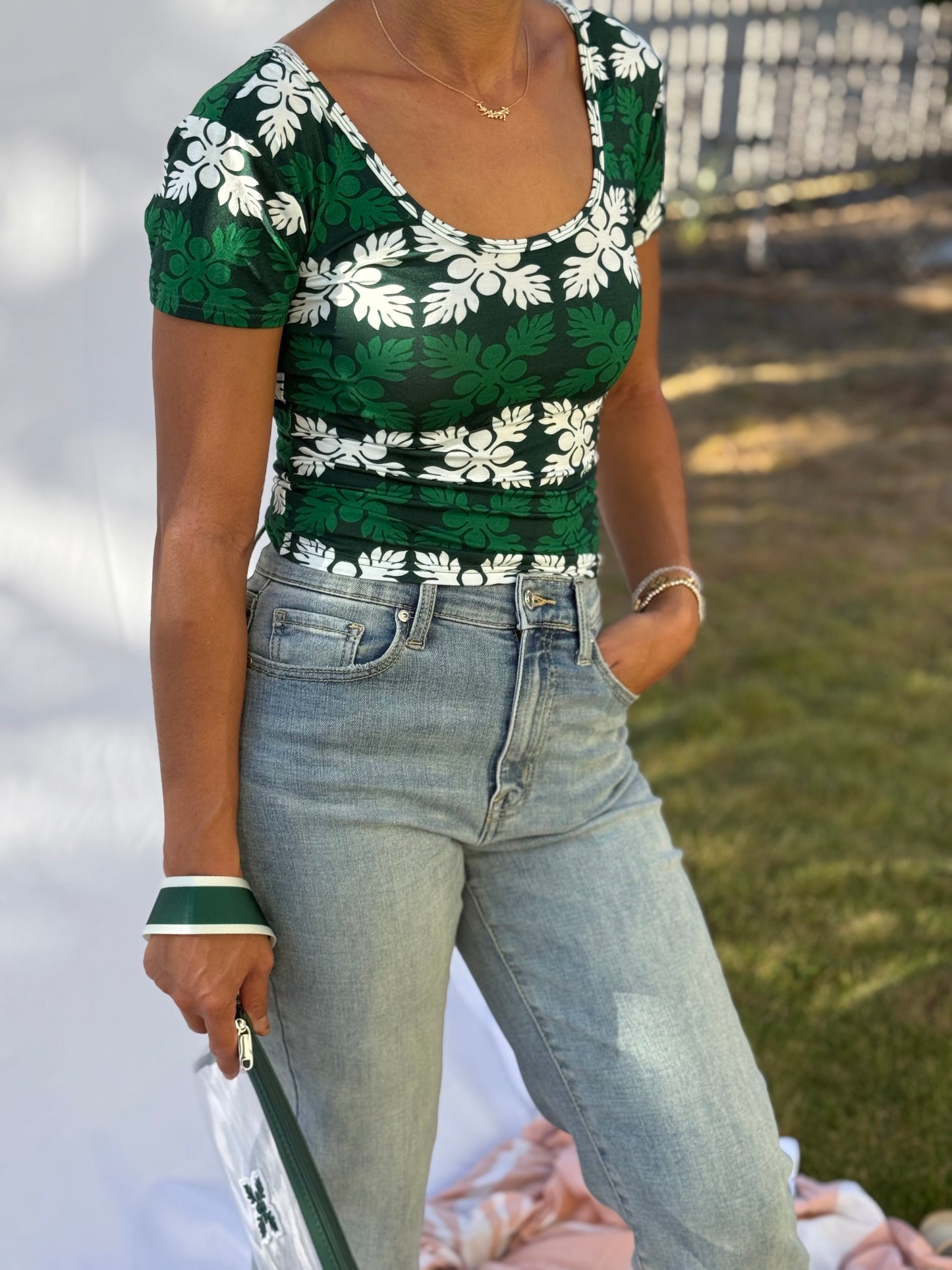 Green Kuiki Top