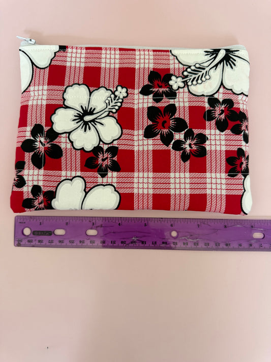 Red mini quilt pouch