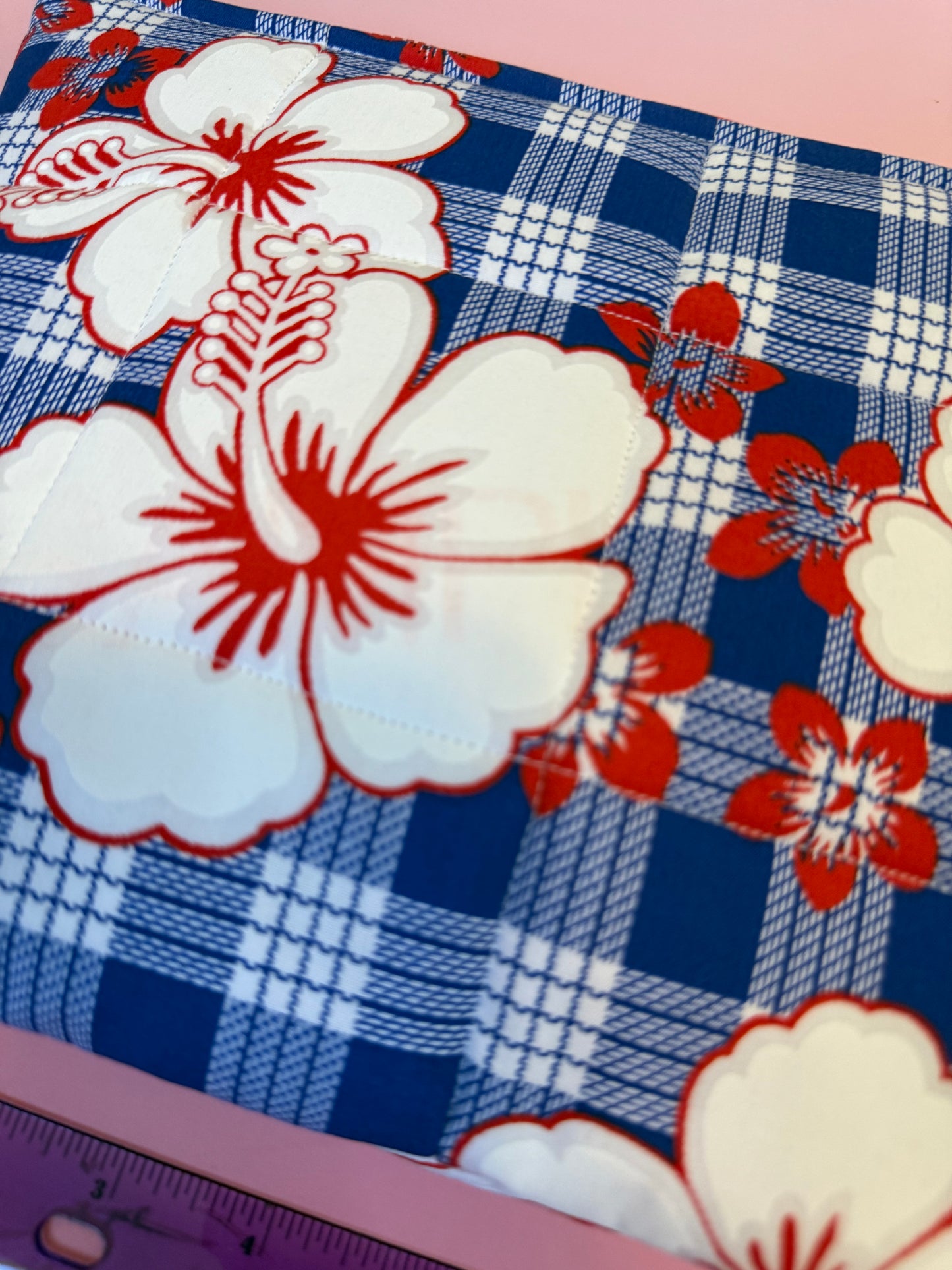 Blue & red pouch (medium)