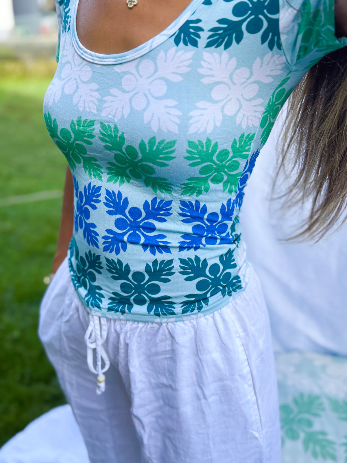Seaglass bamboo top