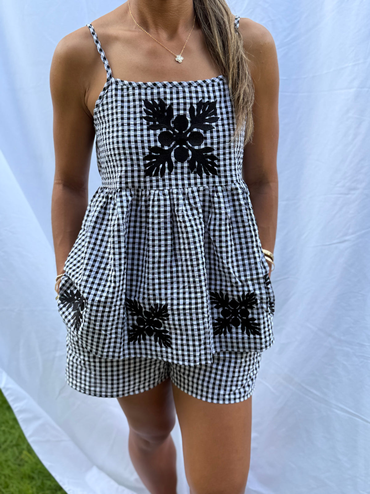 Gingham Kuiki Set