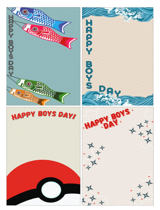 Boys Day Cards Digital Download (assorted designs)