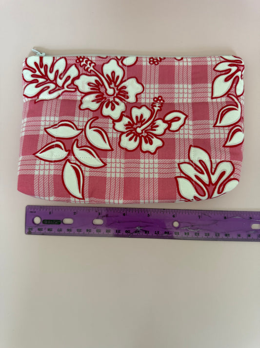 Pink mini quilted pouch