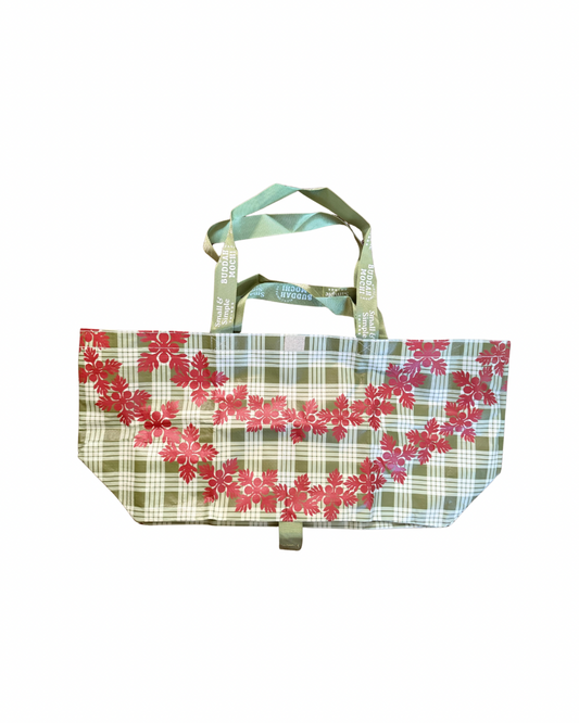 Green & red lei kuiki Bebeh bag