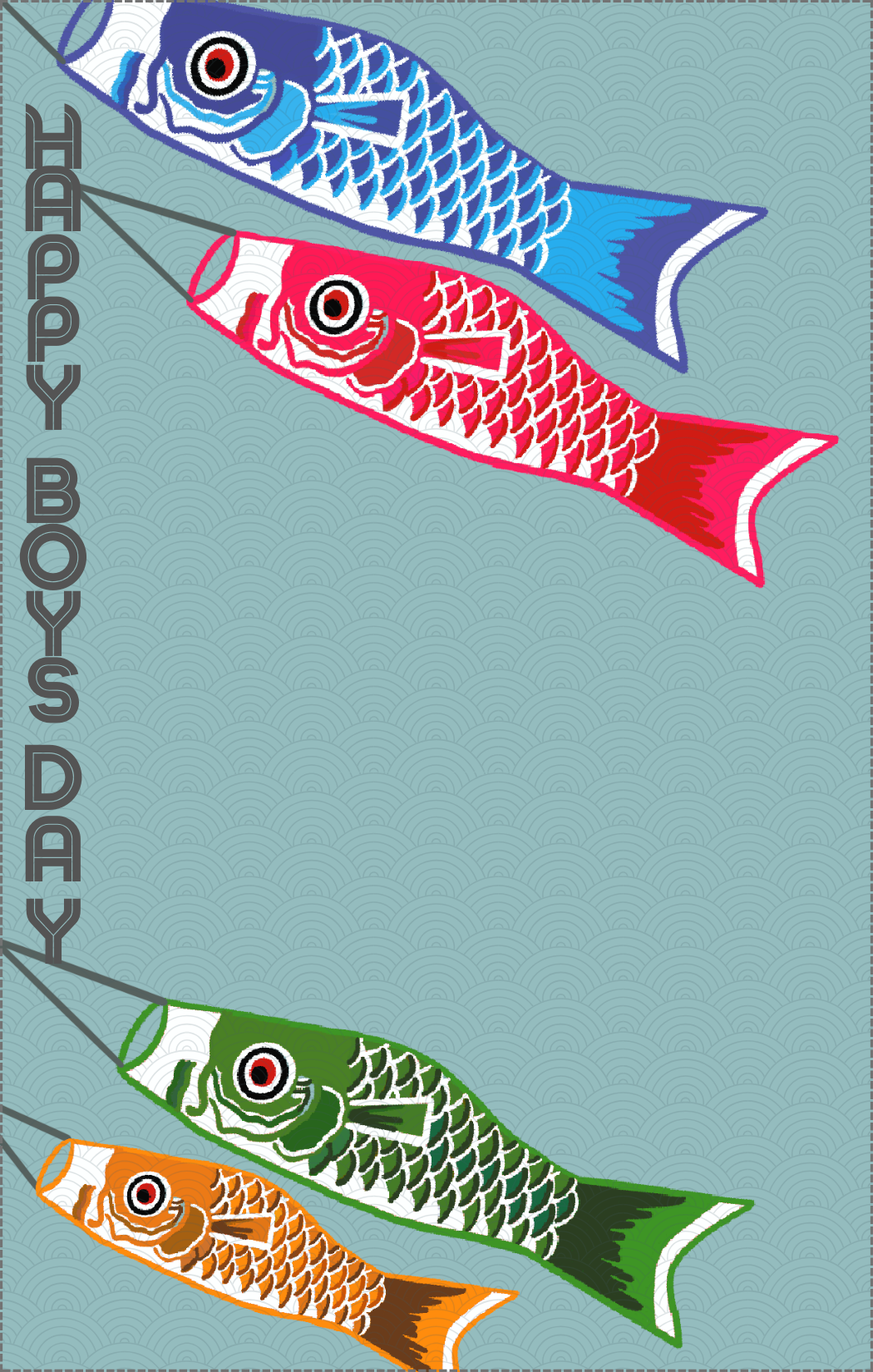 Boys day Carp card (digital download)