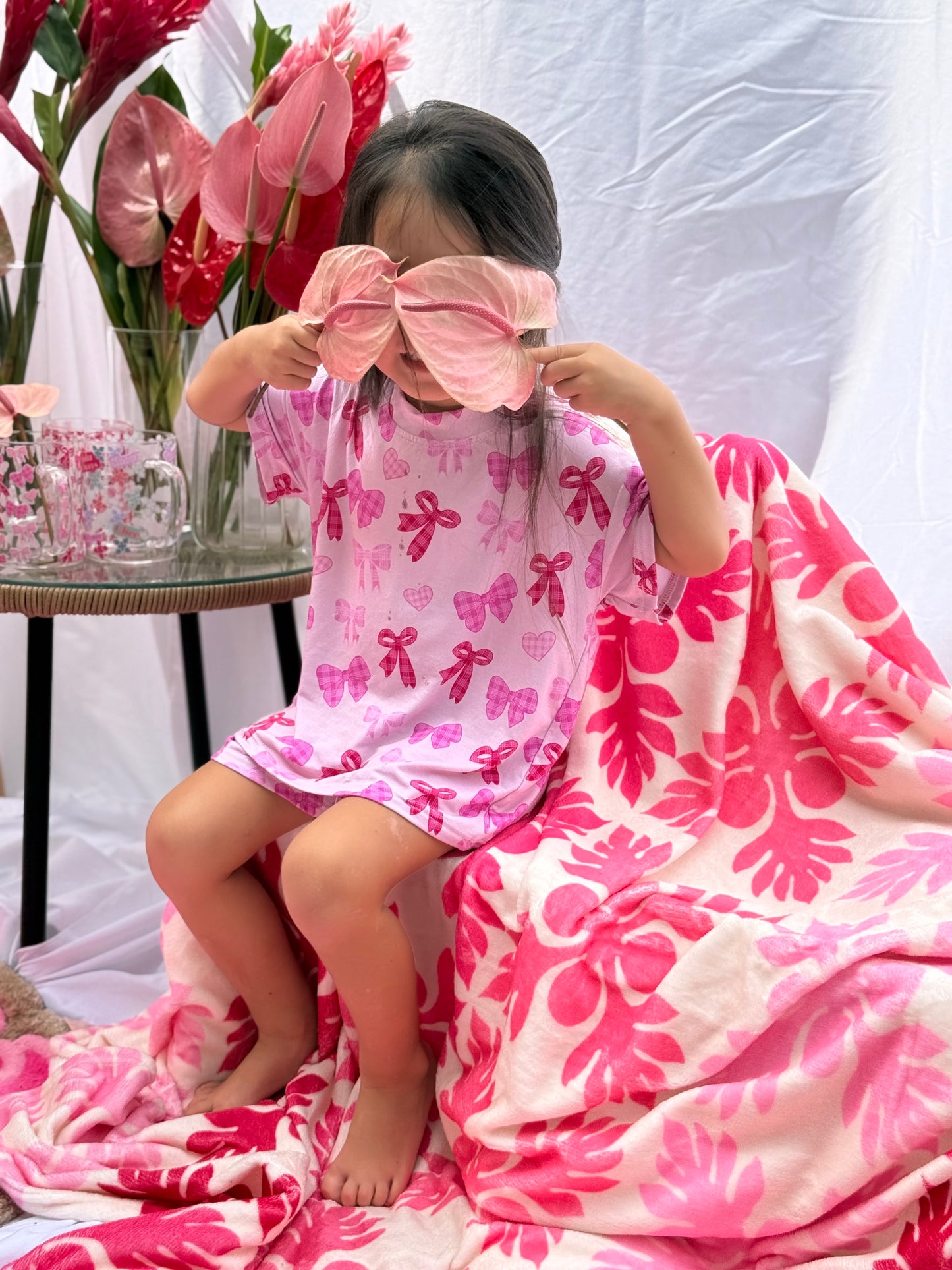 Keiki palaka bow lounge set