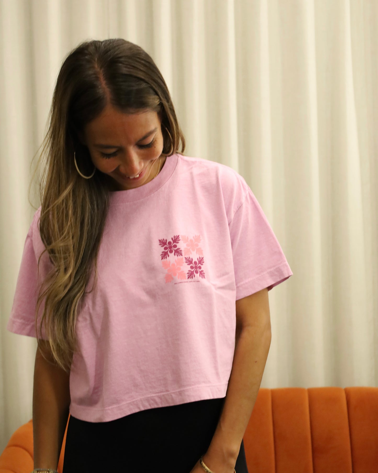 Short stack collab crop tee
