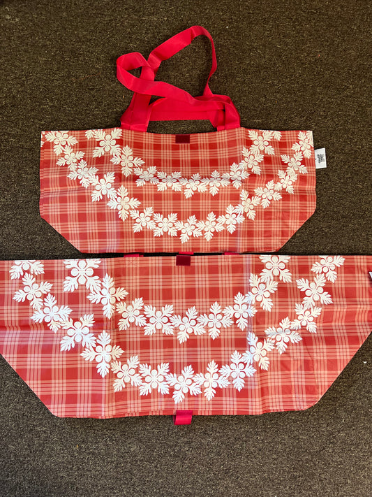 Bebeh bag red & white lei
