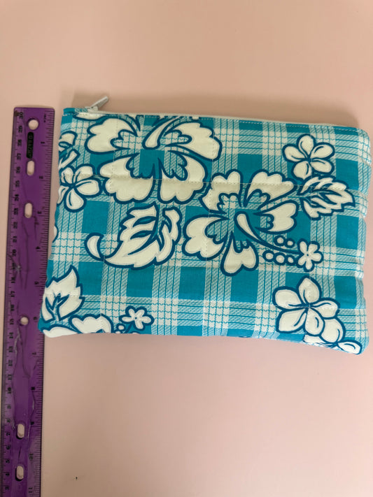 Bright blue mini pouch