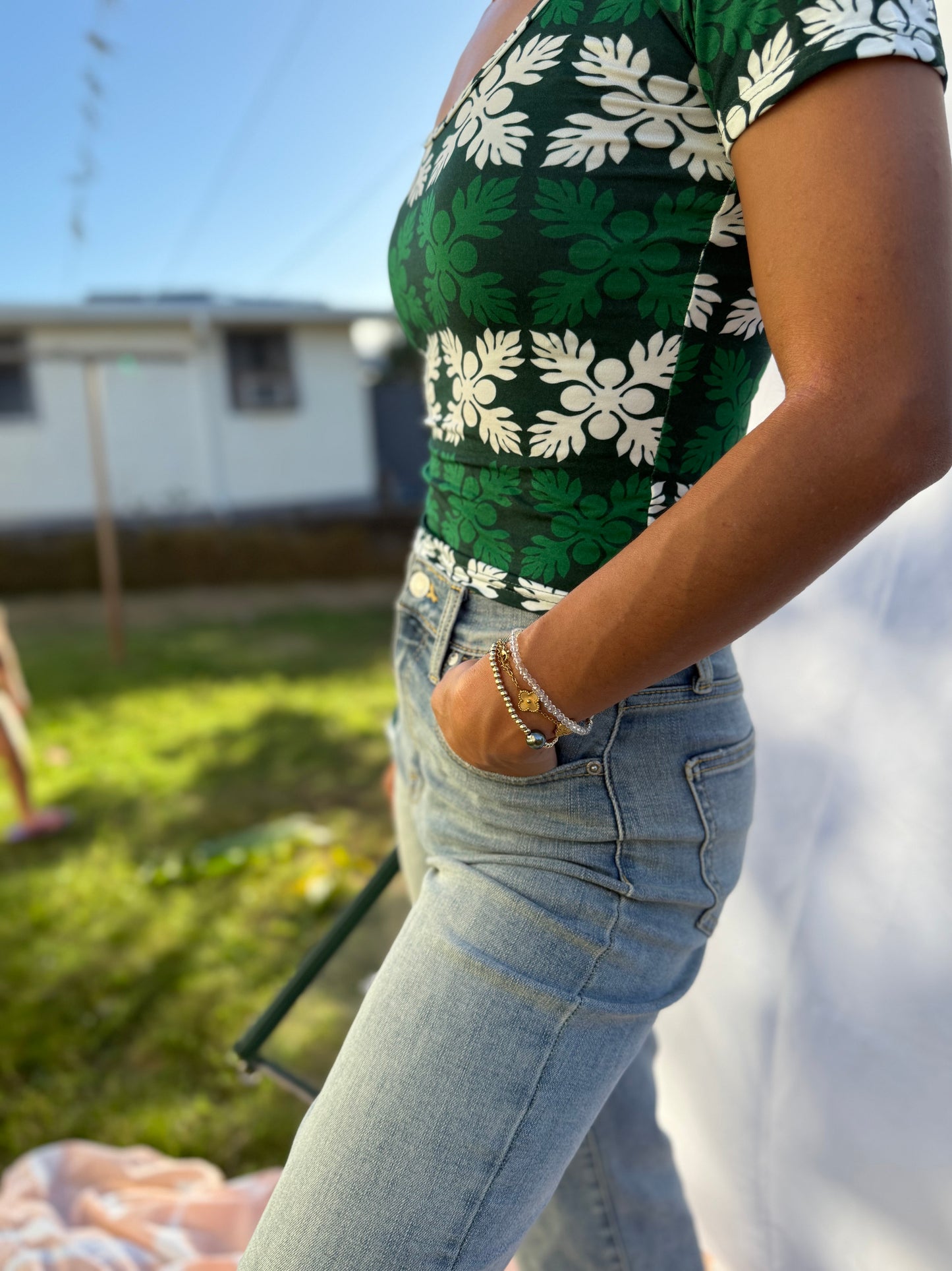 Green Kuiki Top